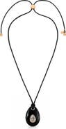 Ettika Teardrop Cord Pendant Necklace