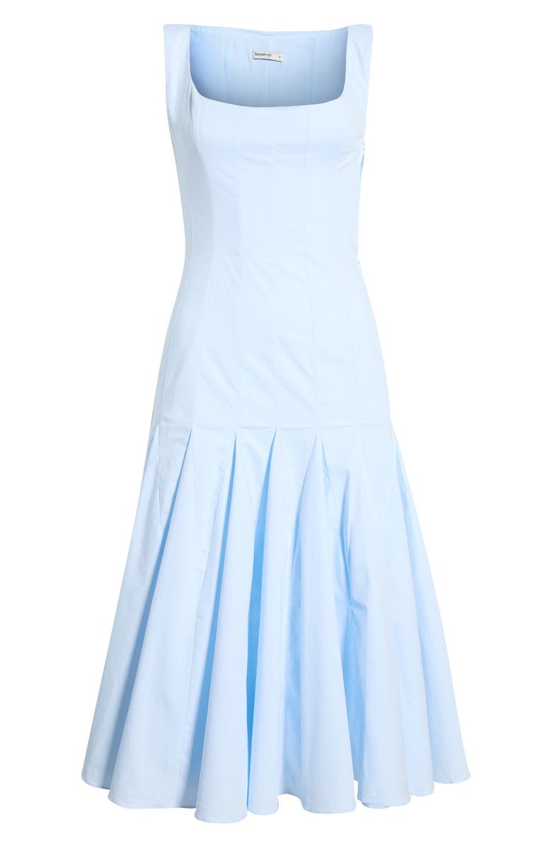 HOUSE OF CB Soretta Pleated Lace-Up Fit & Flare Cocktail Dress, Main, color,