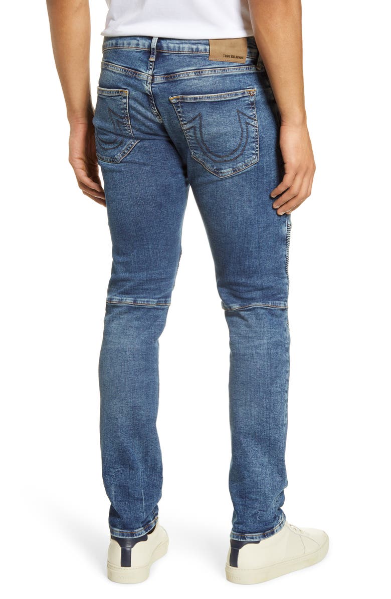True Religion Brand Jeans Biker Rocco Extra Slim Fit Jeans, Alternate, color, 