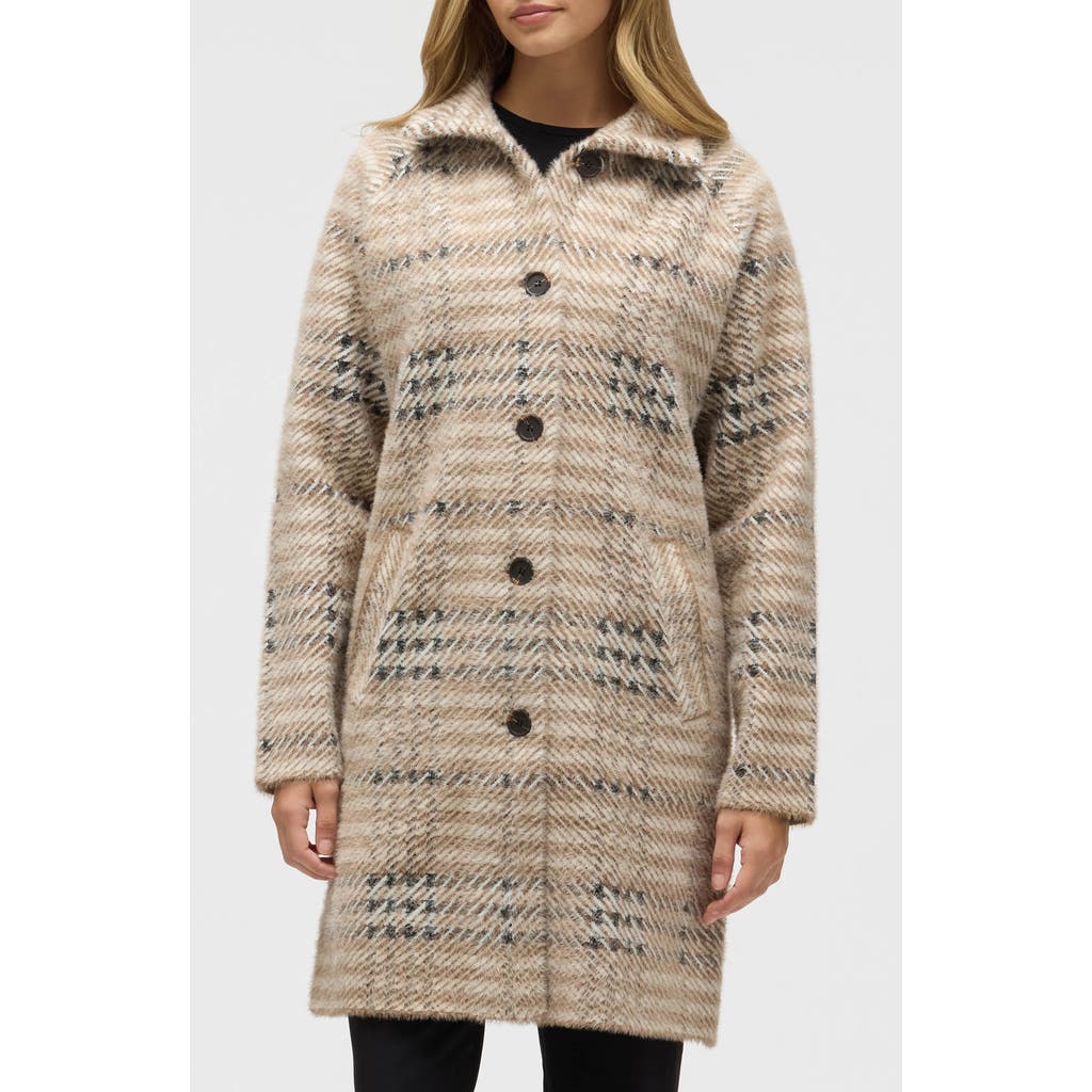 Nvlt Patterned Eyelash Sweater Coat In Neutral