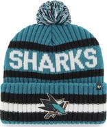'47 Men's '47 Teal San Jose Sharks Bering Cuffed Knit Hat with Pom