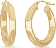Bony Levy 14K Gold Smooth Hoop Earrings