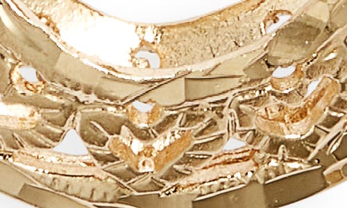 Child Of Wild Lovers Club Hoop Earrings In Gold