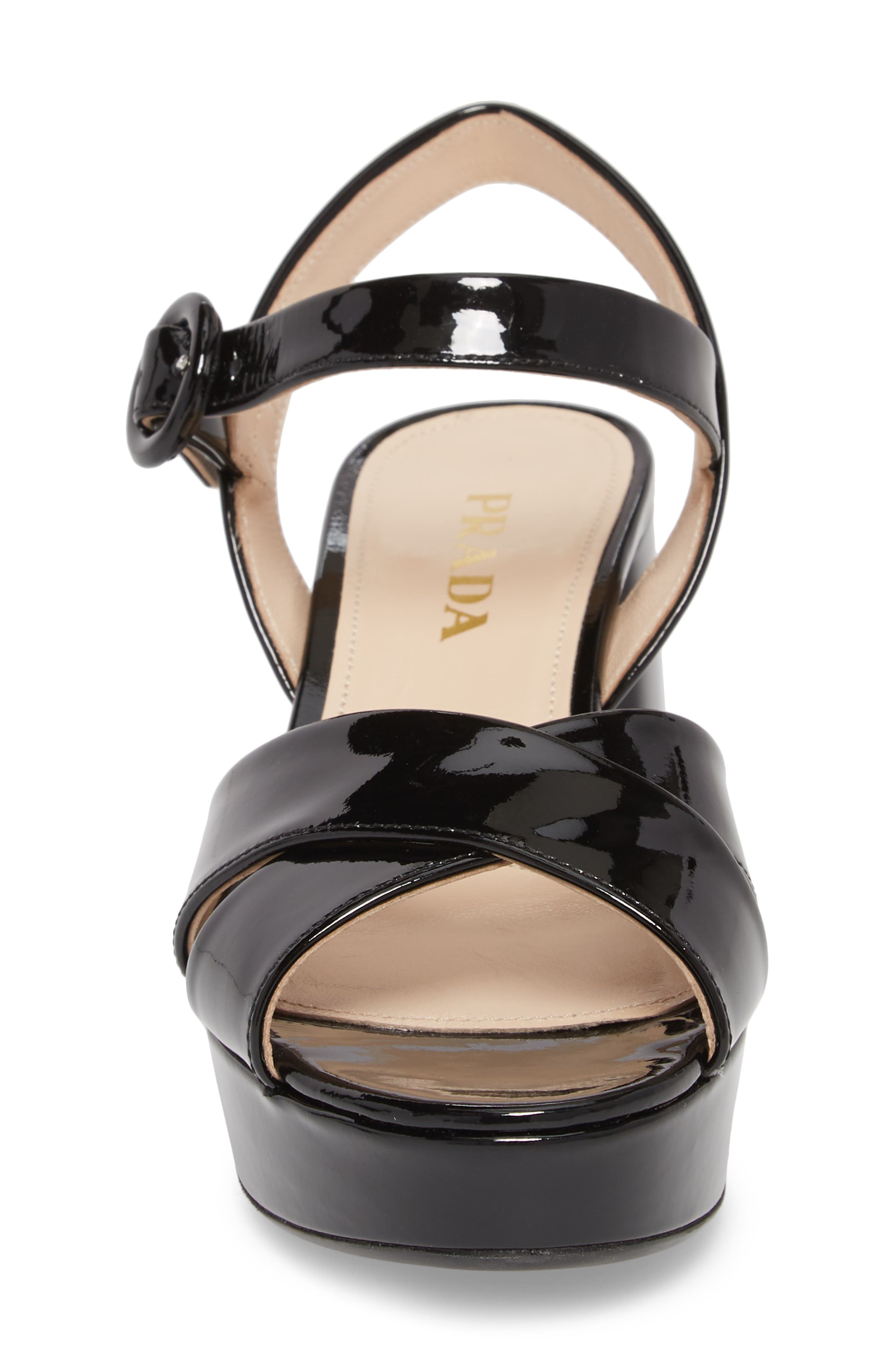 Prada Platform Sandal, Alternate, color, 
