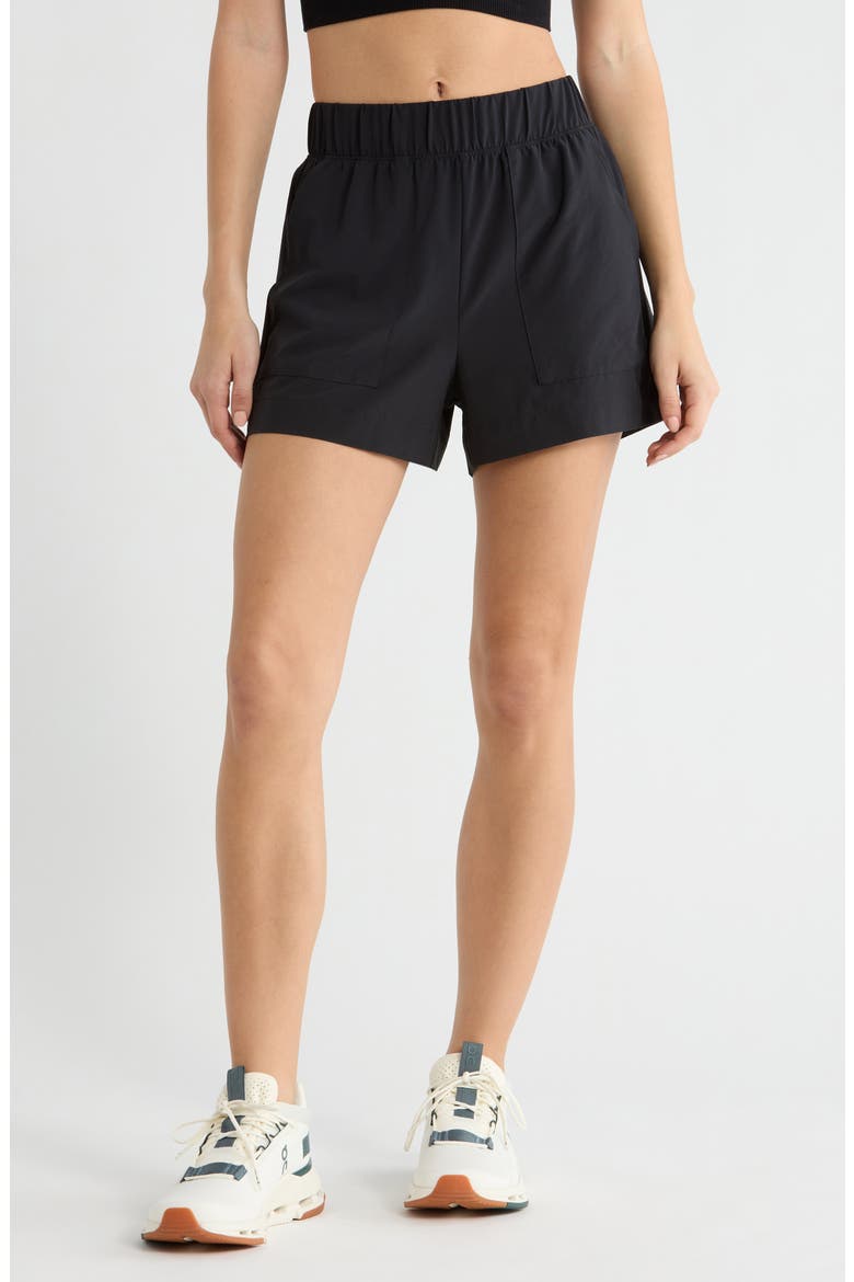 Stretch Easy Shorts, Main, color, TRUE BLACK