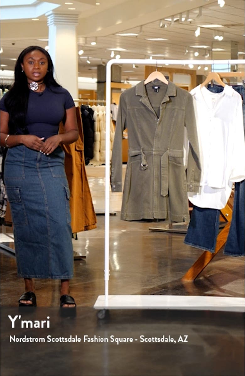 Anessa Belted Long Sleeve Shirtdress, sales video thumbnail