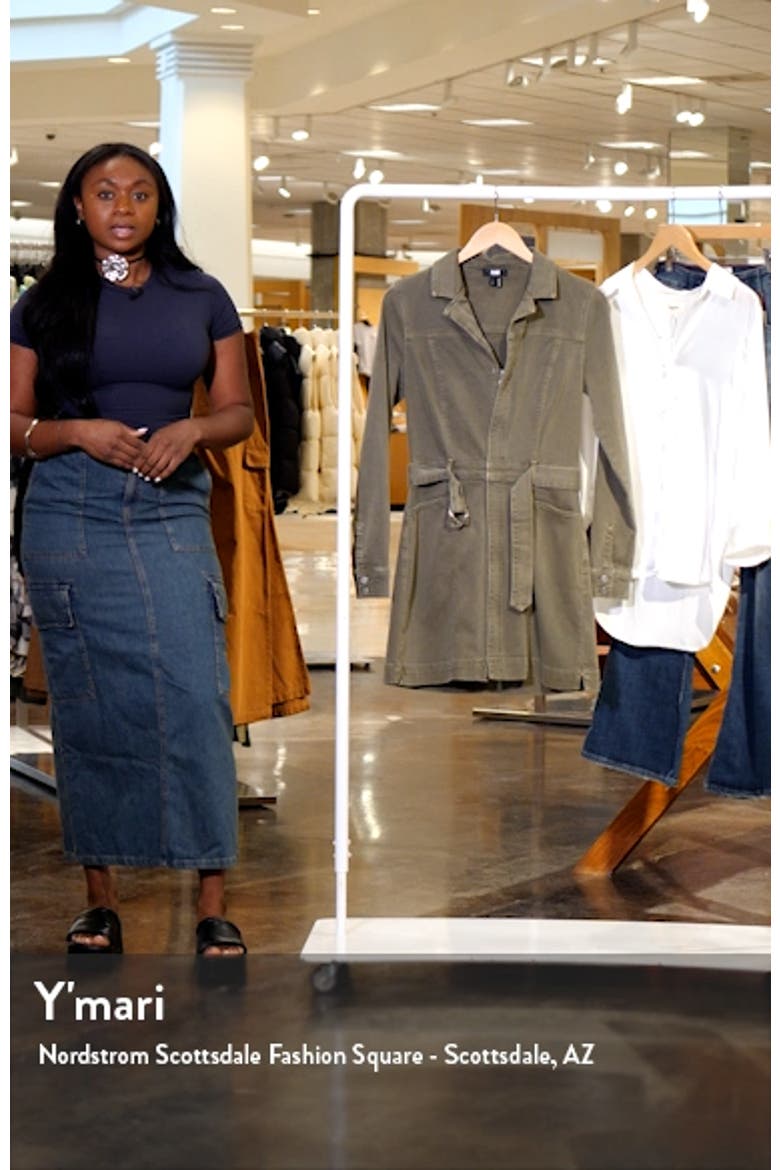 Anessa Belted Long Sleeve Shirtdress video