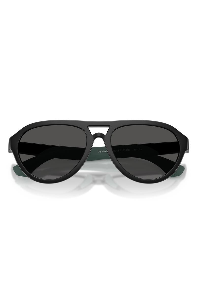 Burberry Kids' 51mm Pilot Sunglasses, Main, color, Black / Dark Grey