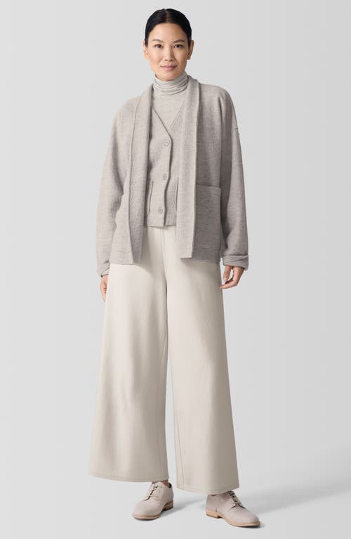 Eileen Fisher Lightweight Boiled Wool Vest In Regenerative Wool