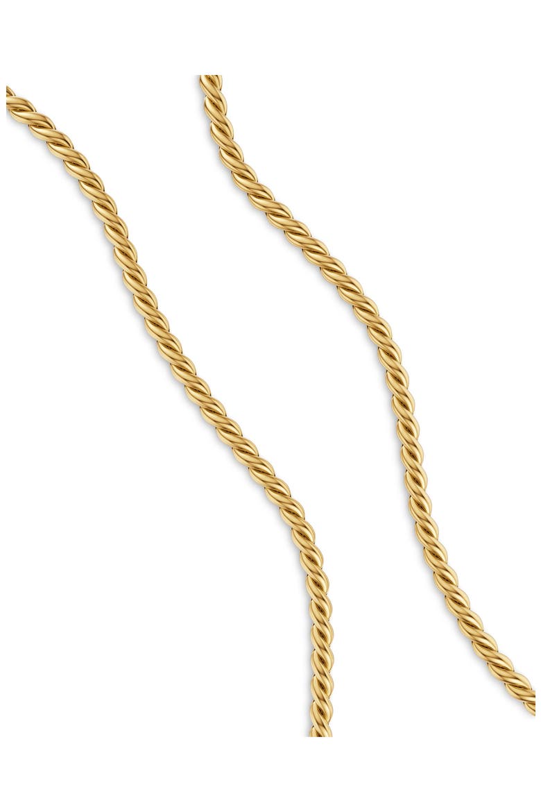 Mercer Sculpted Cable Chain 18k Gold Necklace, 5.7mm, Alternate, color, GOLD