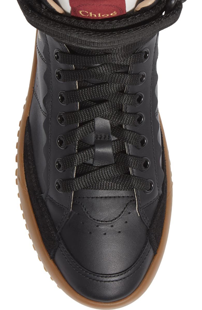 Chloé Franckie High Top Sneaker, Alternate, color,