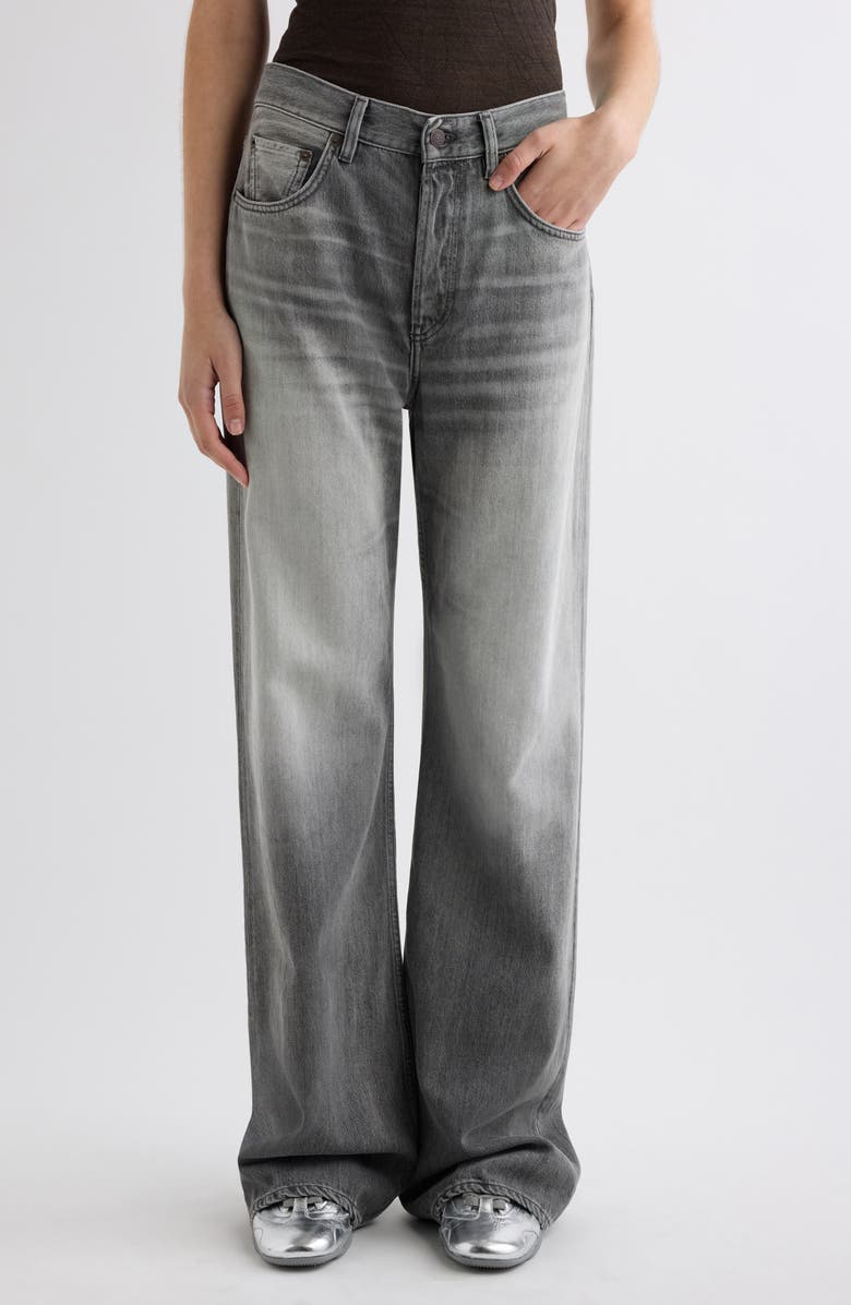 Acne Studios 2021 Orlando Wide Leg Jeans, Main, color, Ash Grey