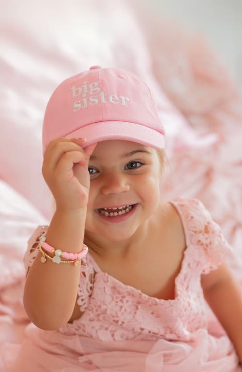 Bits & Bows Big Sis Girls' Bracelet In Pink