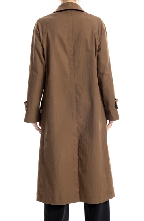 Max Studio Long Jacket In Brown