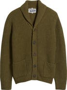 Schott NYC Donegal Tweed Wool Blend Cardigan