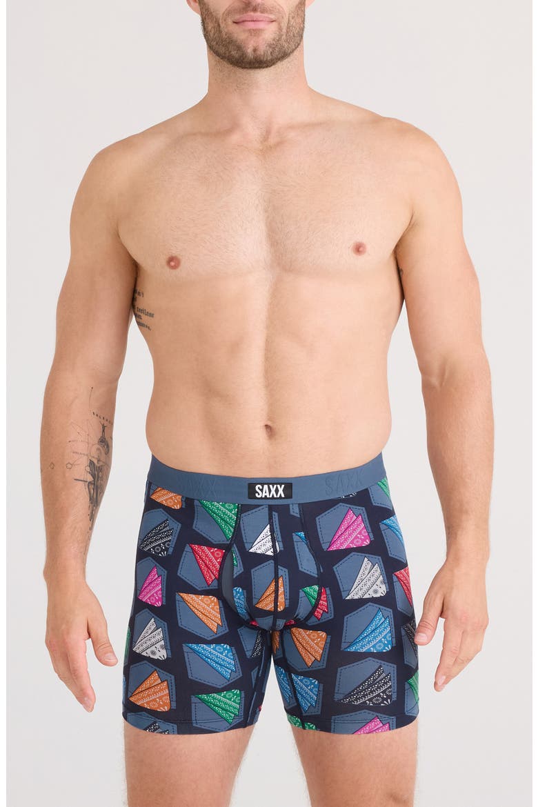 Vibe Xtra Soft Comfort Boxer Briefs, Main, color, HANKERCHIEF-IND INK