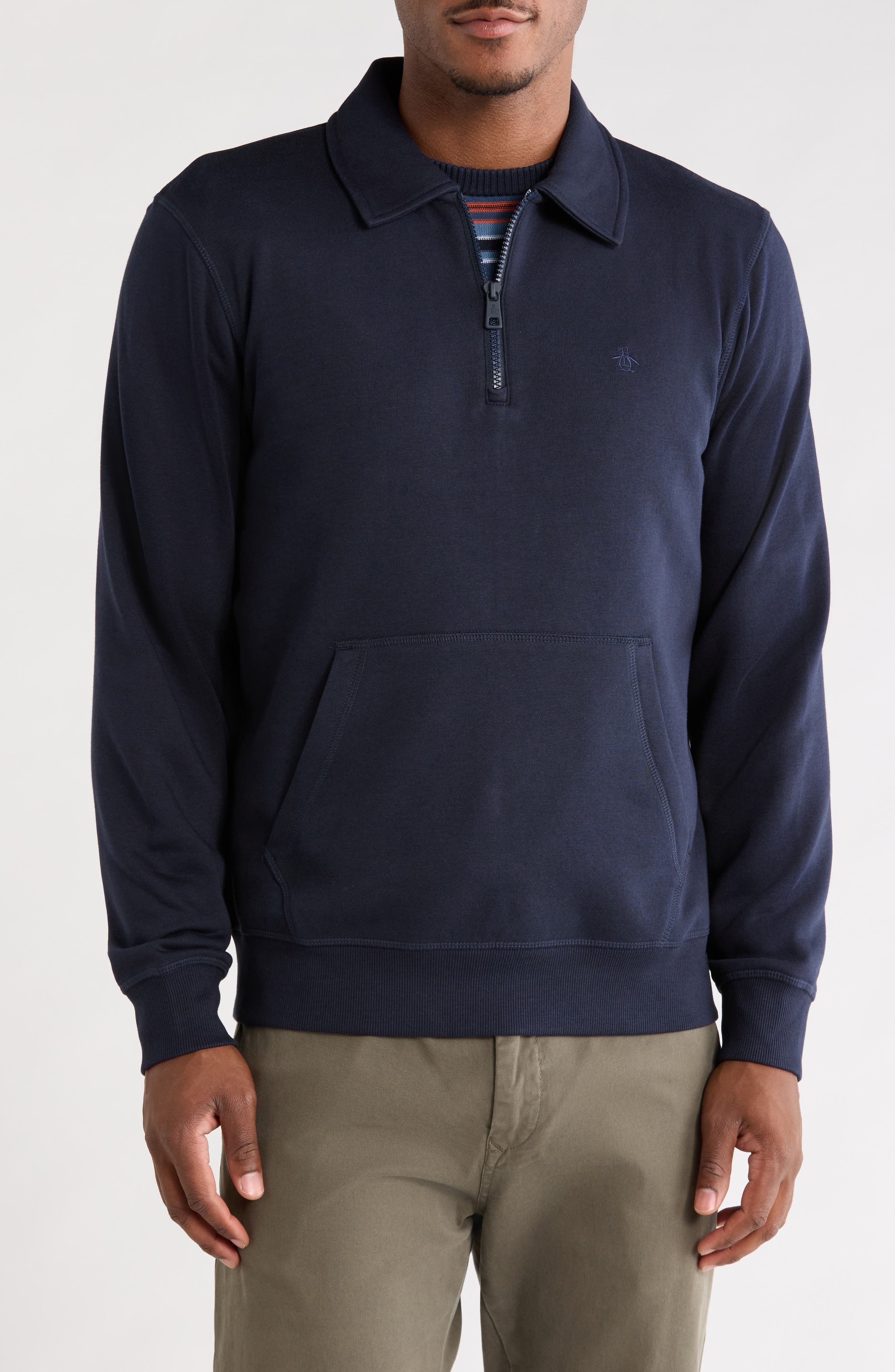 Quarter Zip Fleece Rugby Pullover