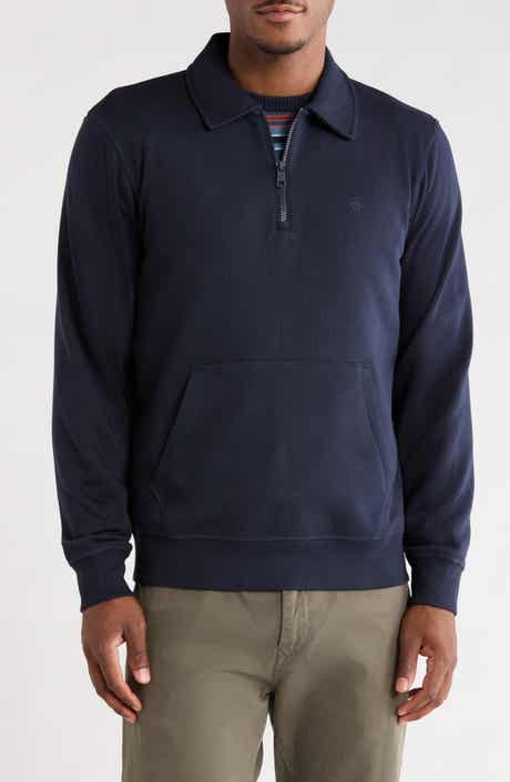 Quarter Zip Fleece Rugby Pullover