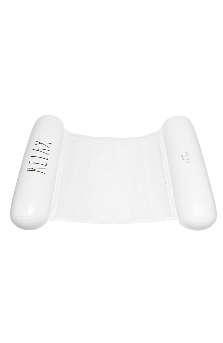 Rae Dunn Relax Hammock Pool Lounge 54"X 28", Alternate, color, White