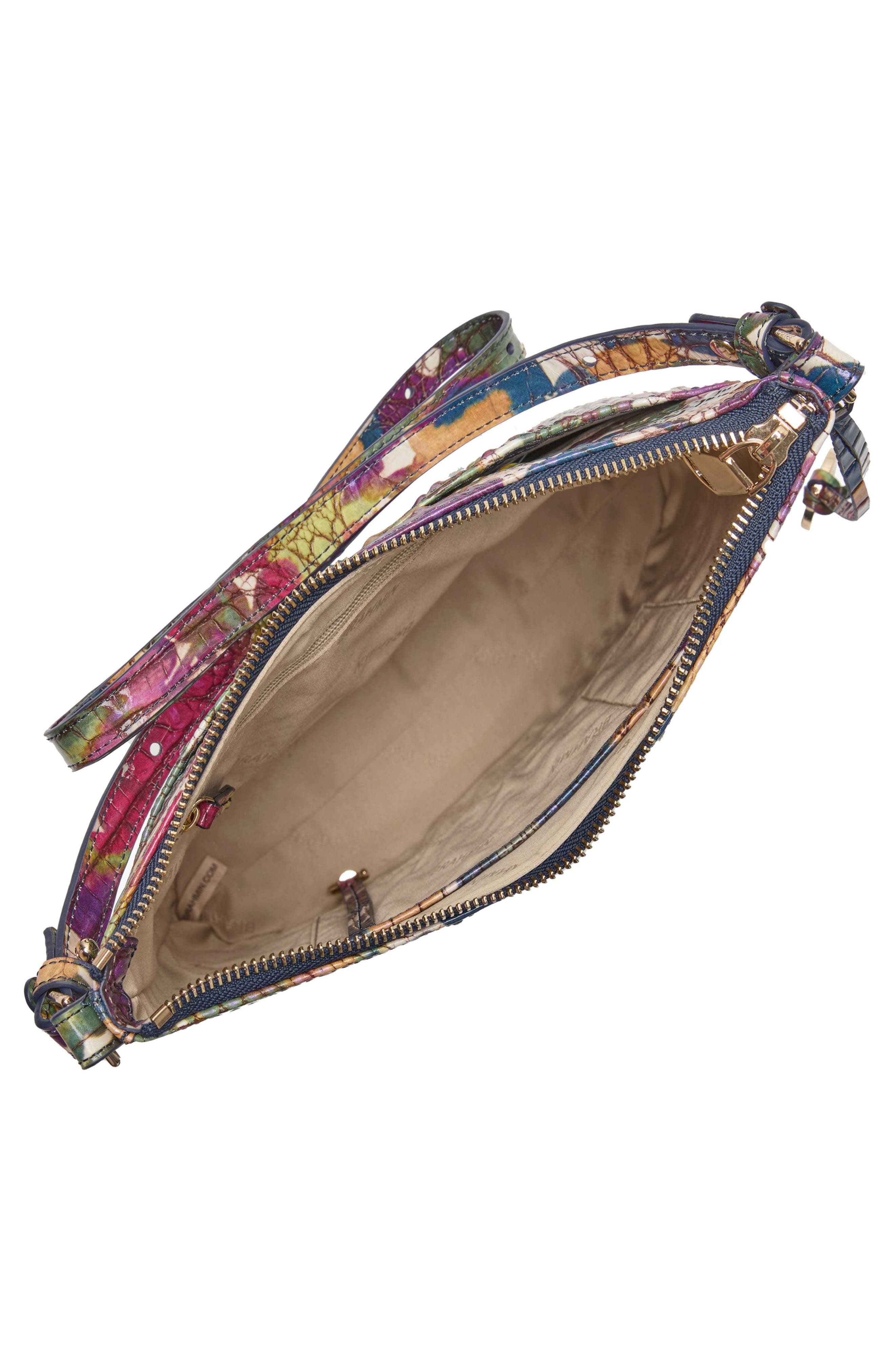 Brahmin Katie Croc Embossed Leather Crossbody Bag, Alternate, color, 