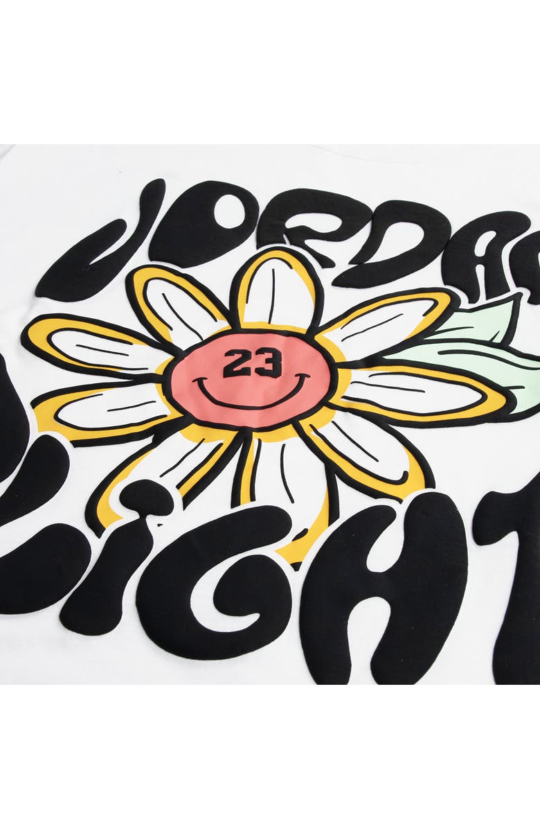 Jordan Kids' Flower Flight Graphic T-Shirt, Alternate, color, White