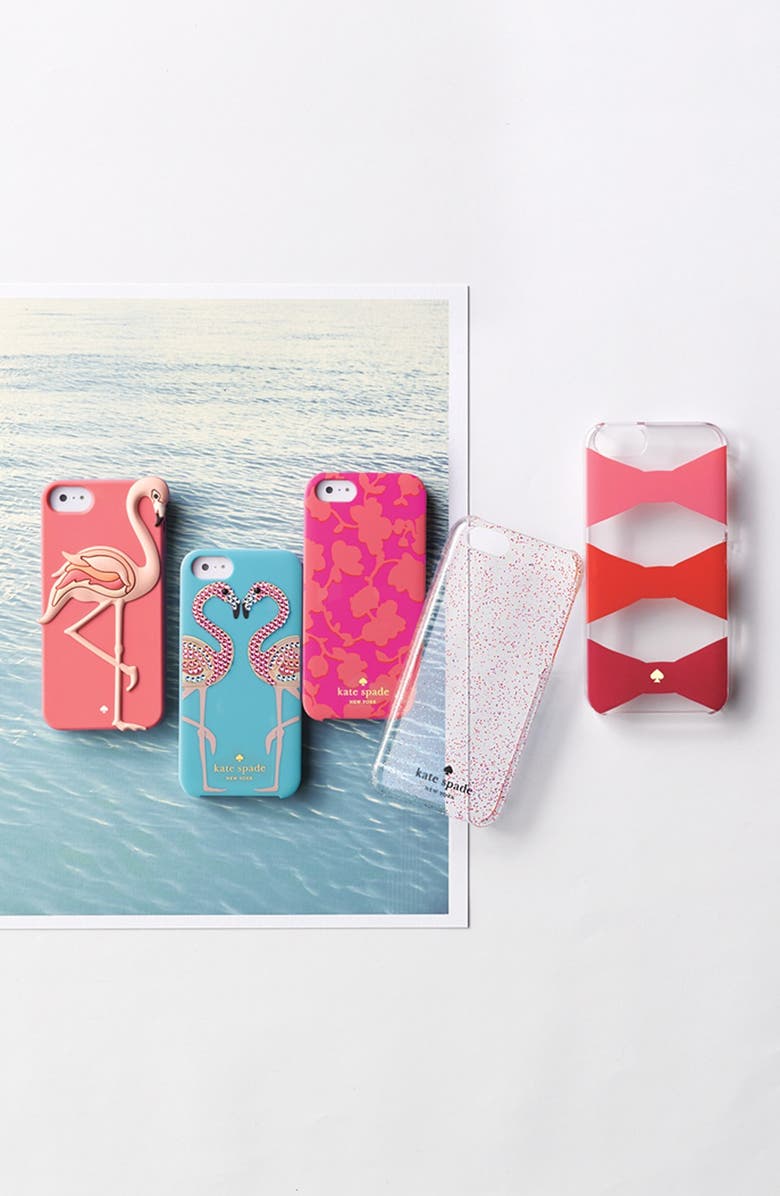 Kate Spade New York 'bow tiles' iPhone 6 Plus & 6s Plus hard shell case, Alternate, color, 