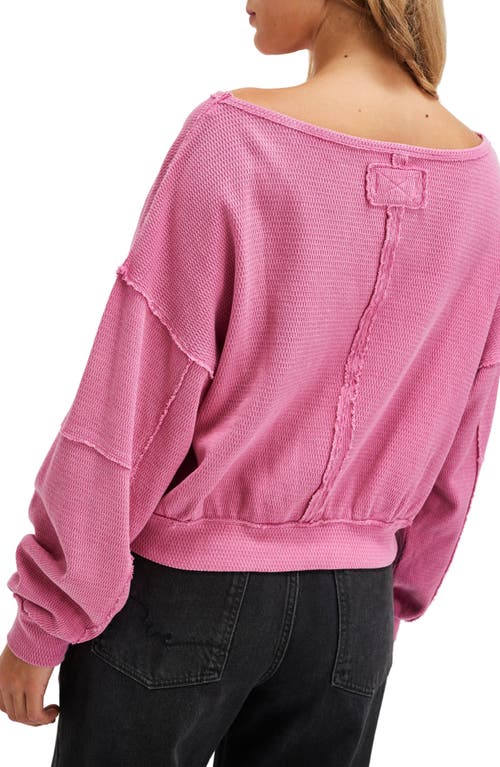Free People Ife Oversize Thermal Sweatshirt