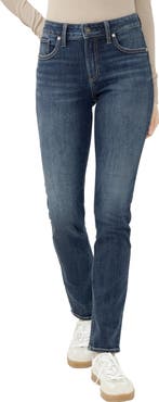 Silver Jeans Co. Avery High Waist Slim Straight Leg Jeans
