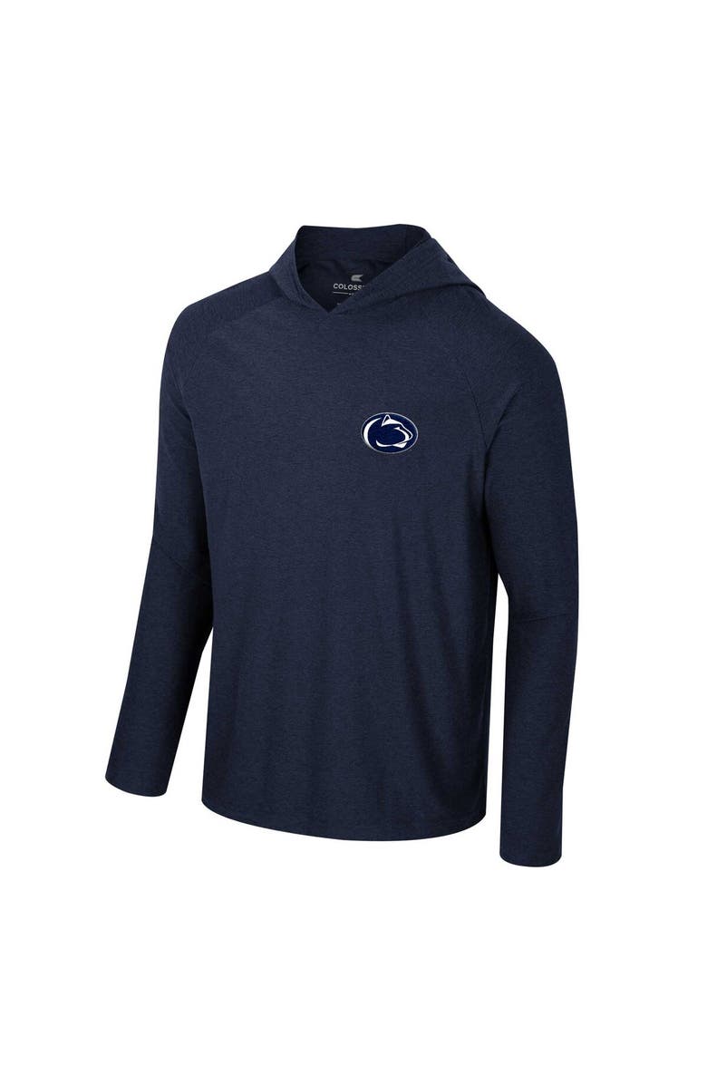 COLOSSEUM Men's Colosseum Navy Penn State Nittany Lions Cloud Jersey Raglan Long Sleeve Hoodie T-Shirt, Alternate, color, Navy