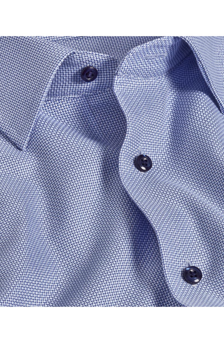 David Donahue Regular Fit Textured Microdobby Dress Shirt, Alternate, color,