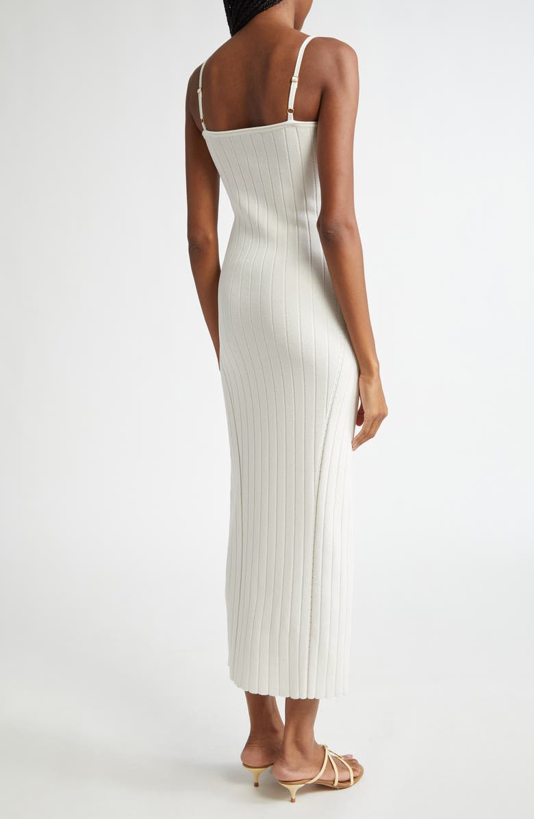 Jacquemus La Robe Sierra Bretelles Maxi Sweater Dress, Alternate, color, 