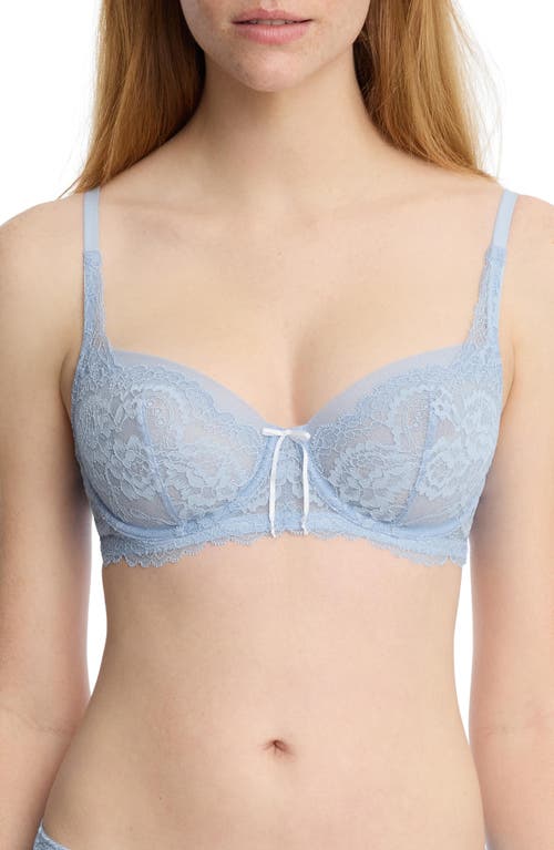 Skarlett Blue Minx Lace Balconette Bra In Blue
