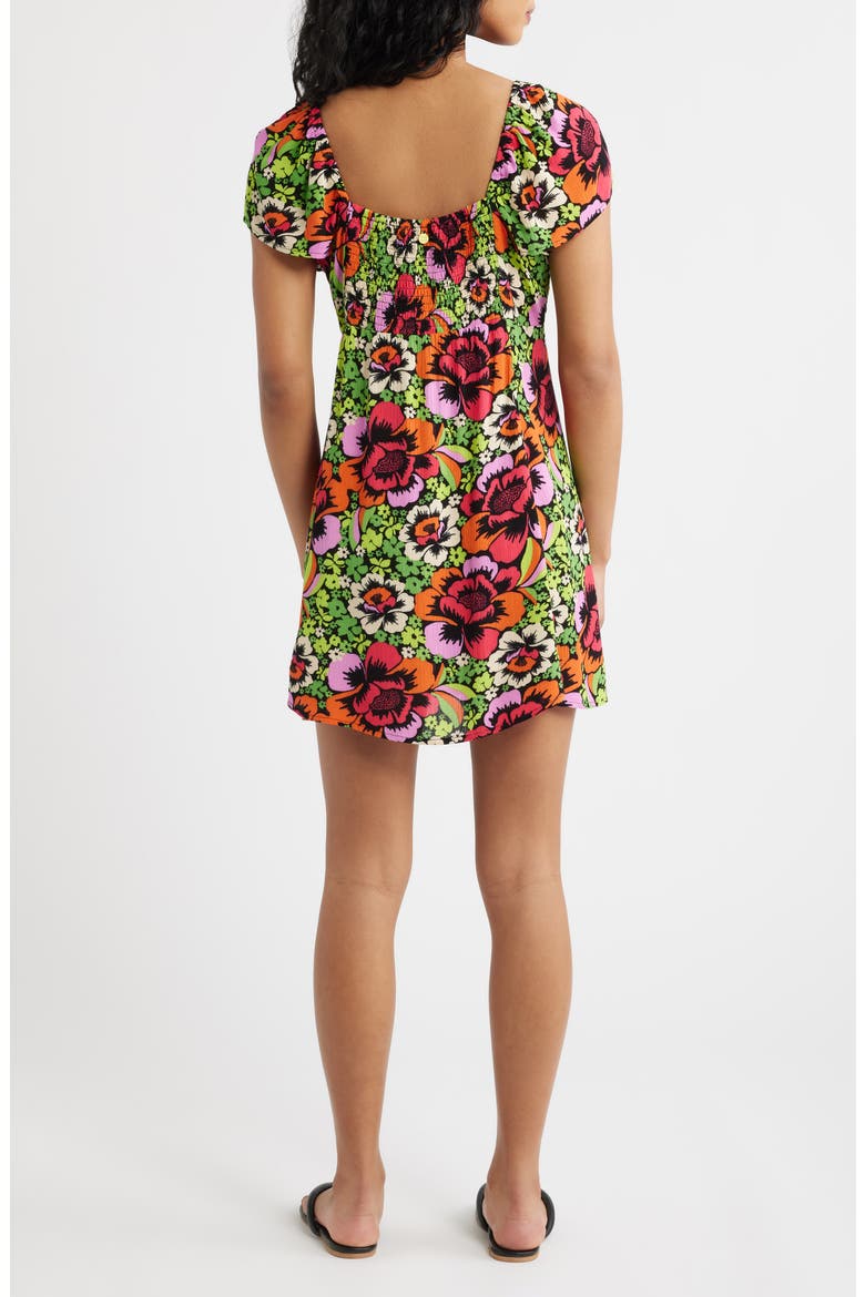Blooming Minidress, Alternate, color, BLOOM