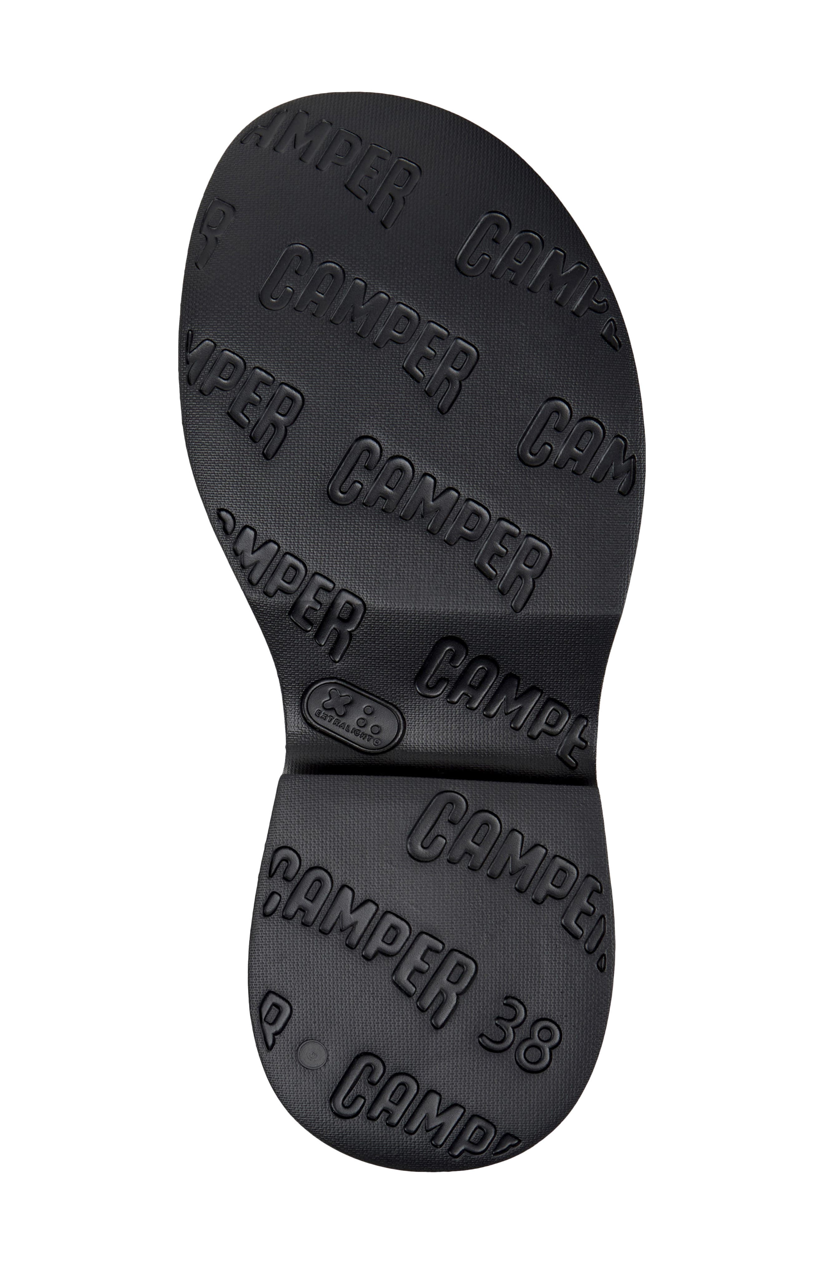 Camper Tasha X-Strap Platform Sandal, Alternate, color, Black