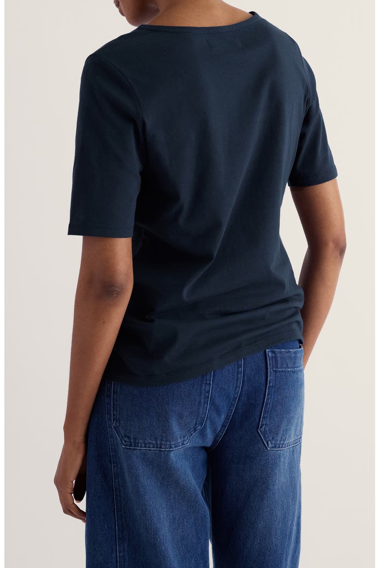 Poisson Organic Cotton T-Shirt, Alternate, color, MARITIME