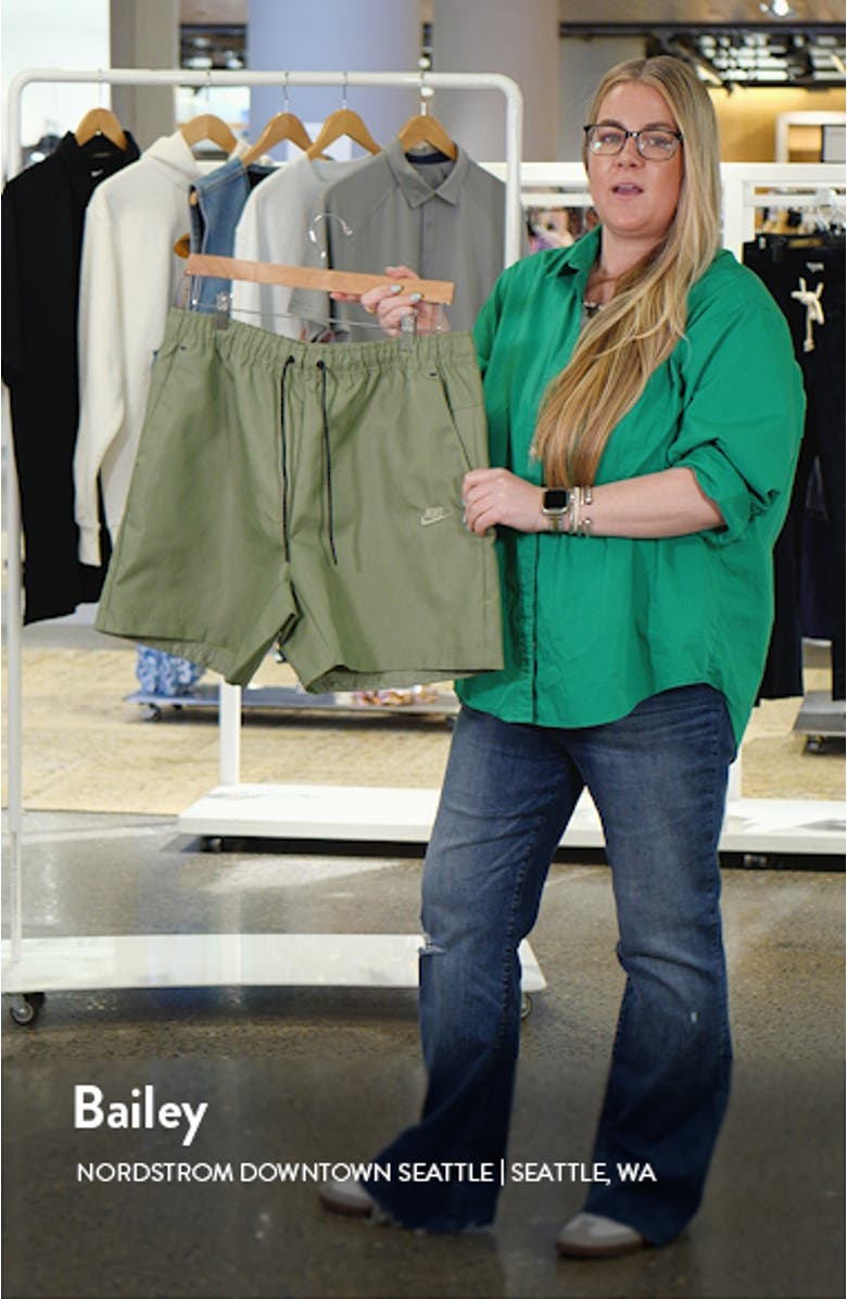 Tech Essentials Water Repellent Nylon Utility Shorts, sales video thumbnail