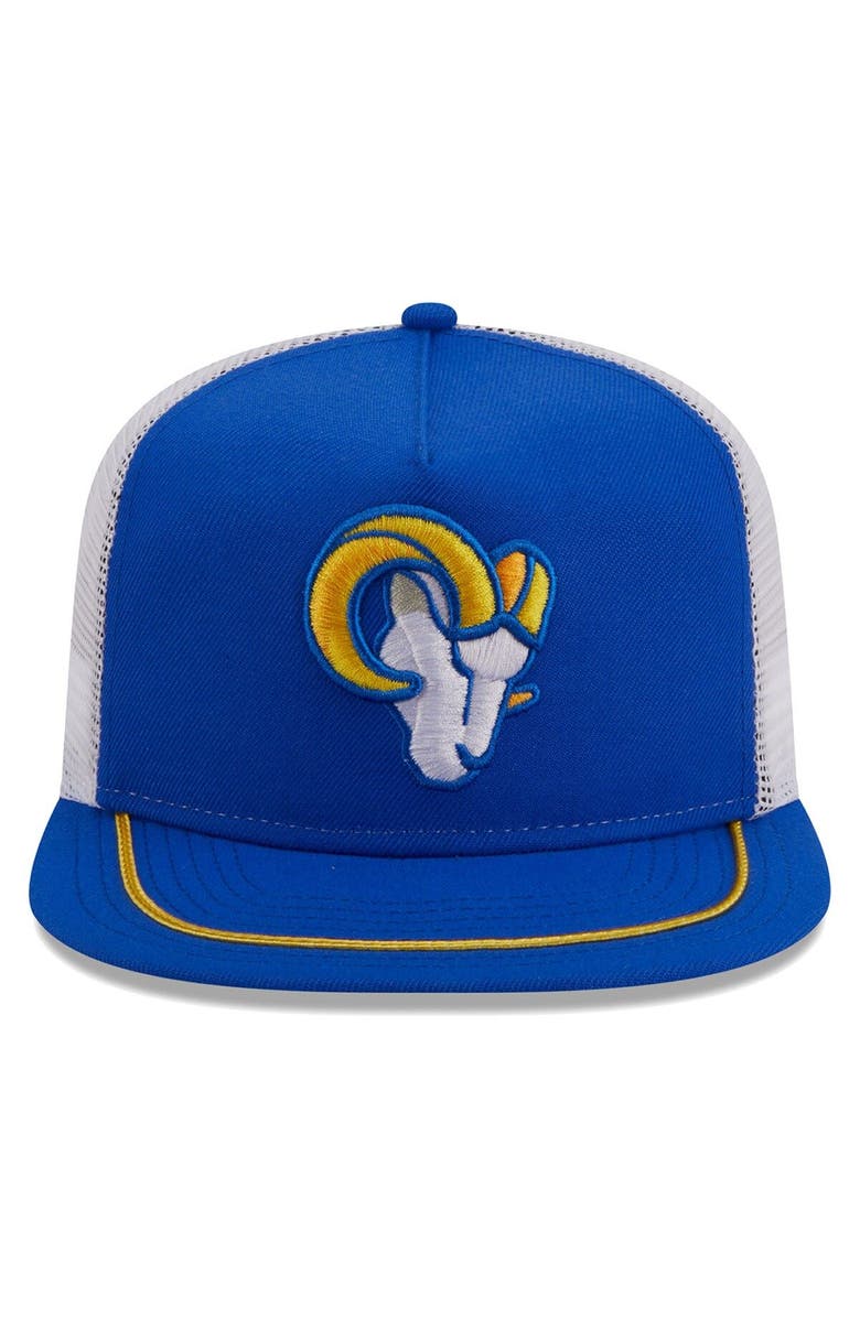 New Era Men's New Era Royal/White Los Angeles Rams Original Classic Golfer Adjustable Hat, Alternate, color, 