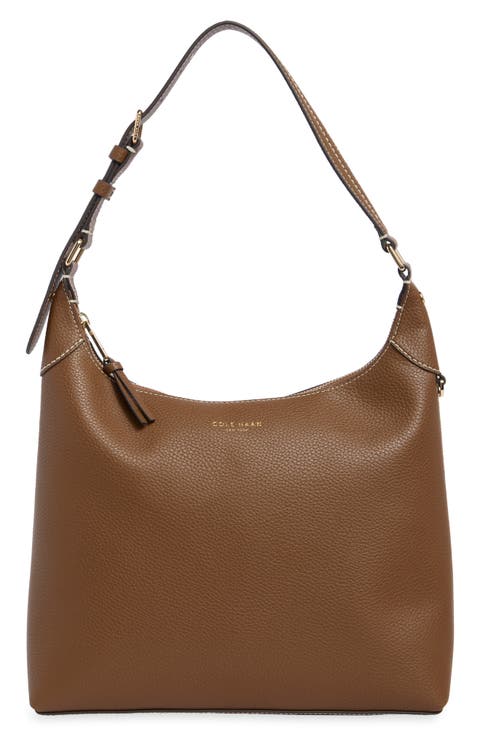 Florence Small Leather Hobo Bag