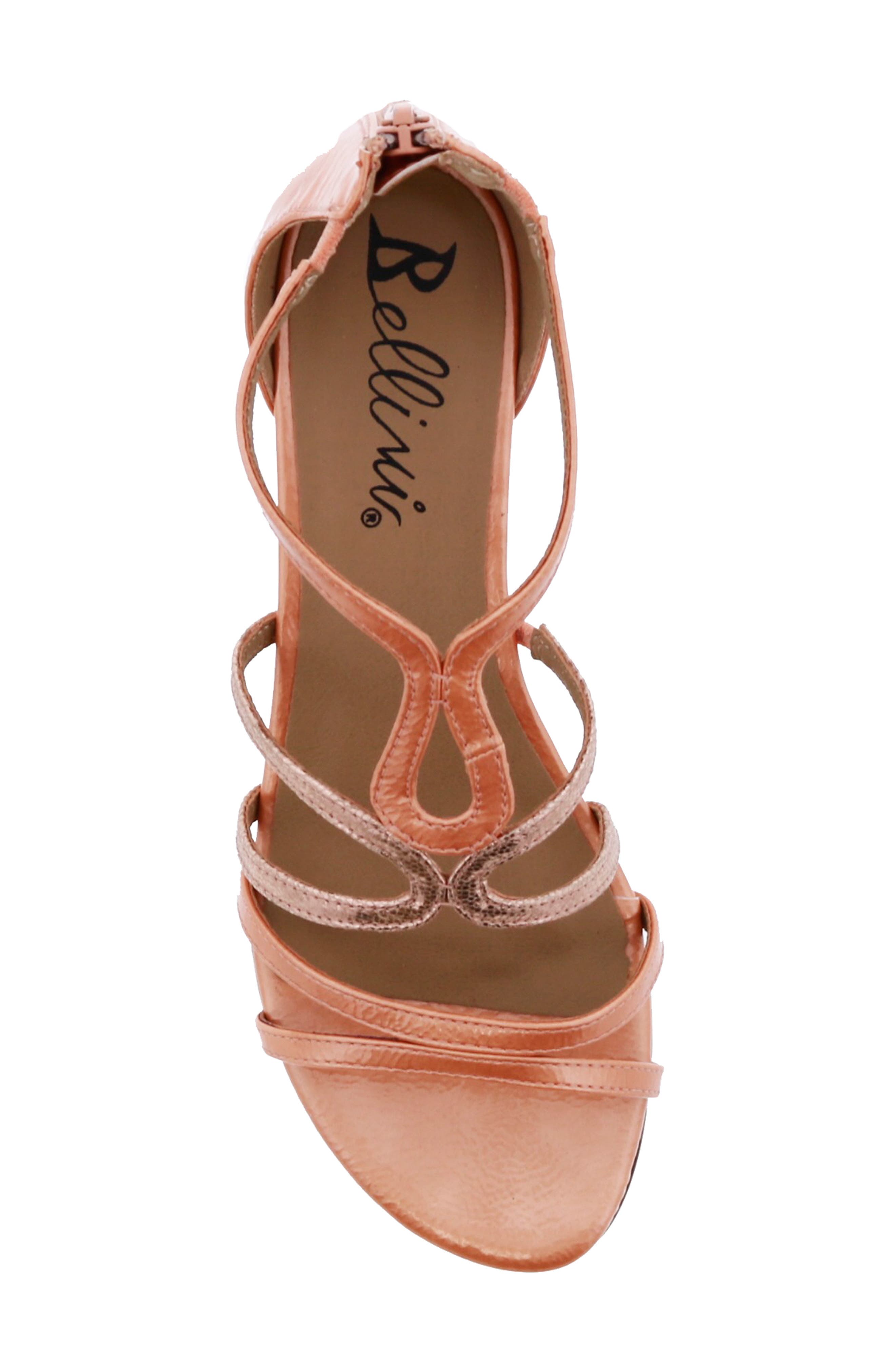 Gwen Wedge Sandal, Alternate, color, PEACH