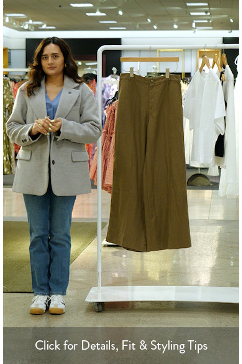 Zoe Relaxed Wide Leg Linen Pants video