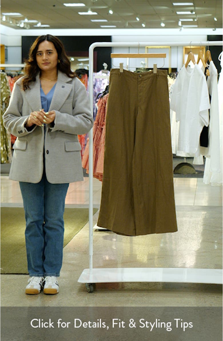 Zoe Relaxed Wide Leg Linen Pants, sales video thumbnail