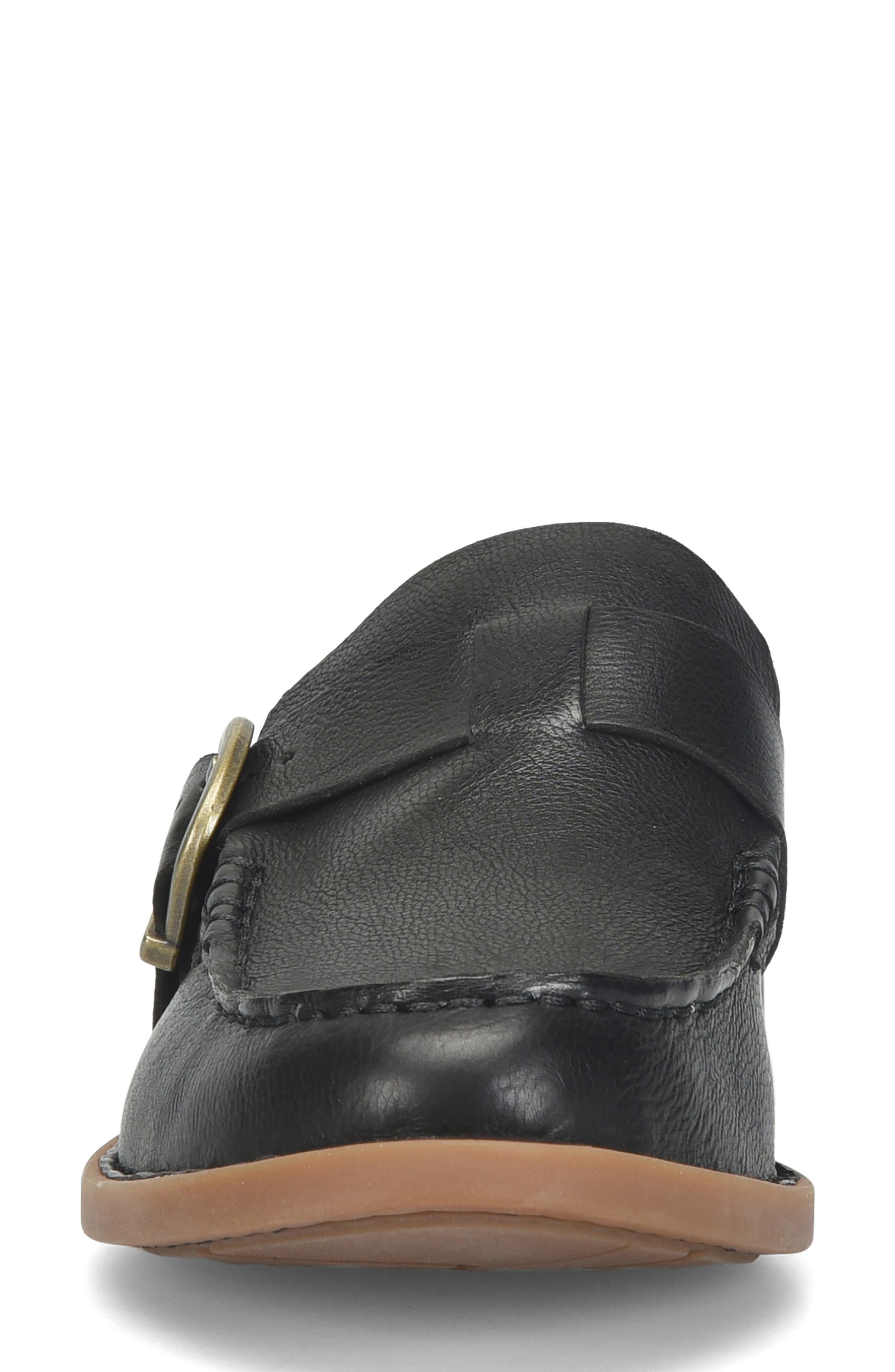 Børn Meg Mule, Alternate, color, Black Leather