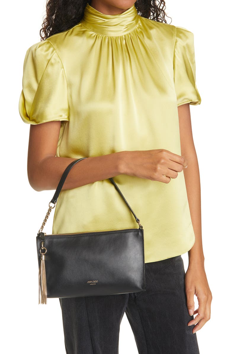 Jimmy Choo Mini Callie Leather Hobo, Alternate, color,