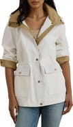 Lauren Ralph Lauren Hooded Contrast Trim Windbreaker