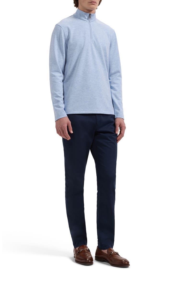 Soft Touch Quarter Zip Pullover, Alternate, color, AIR BLUE