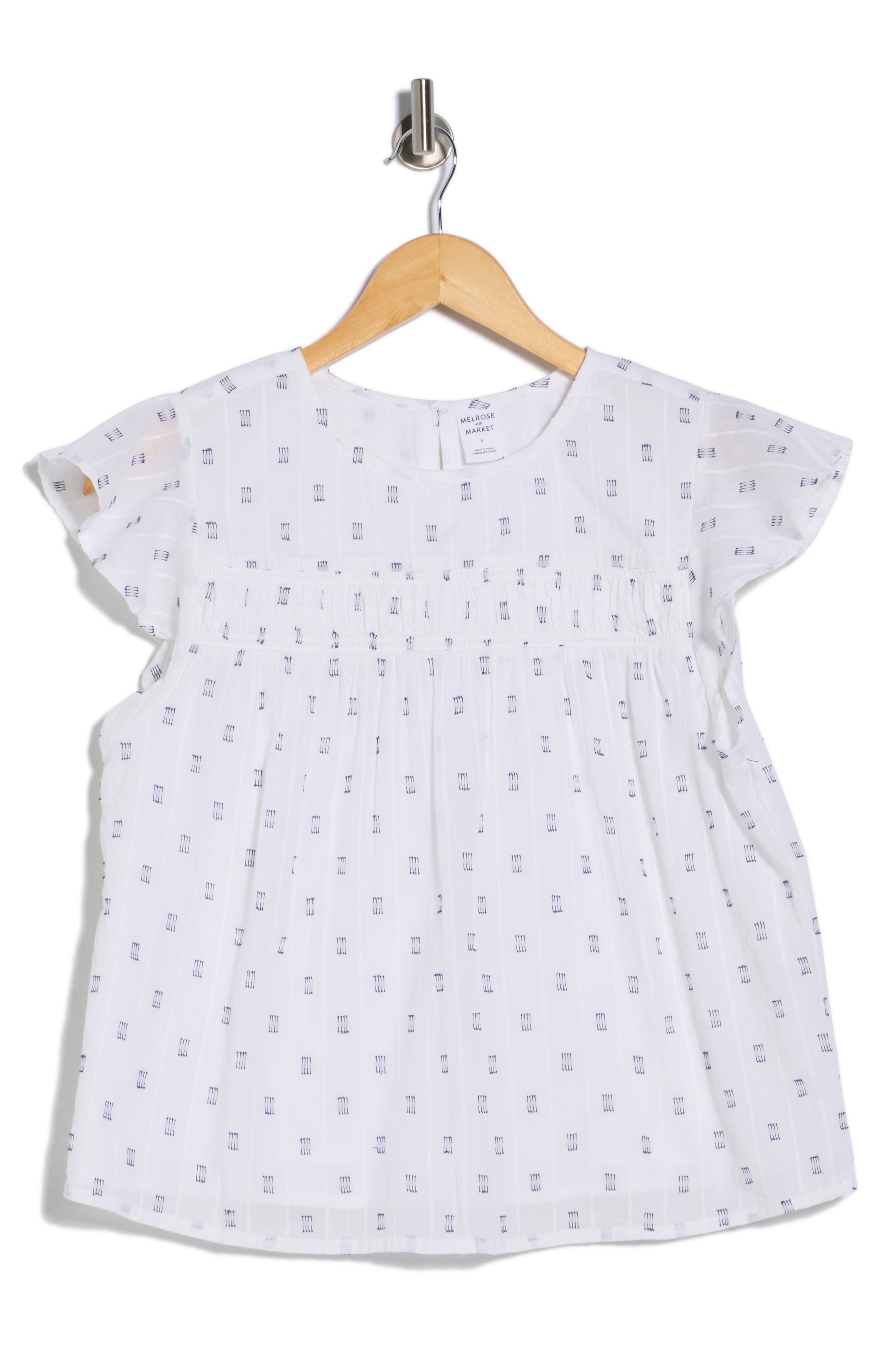 Short Sleeve Dobby Woven Top - image 2