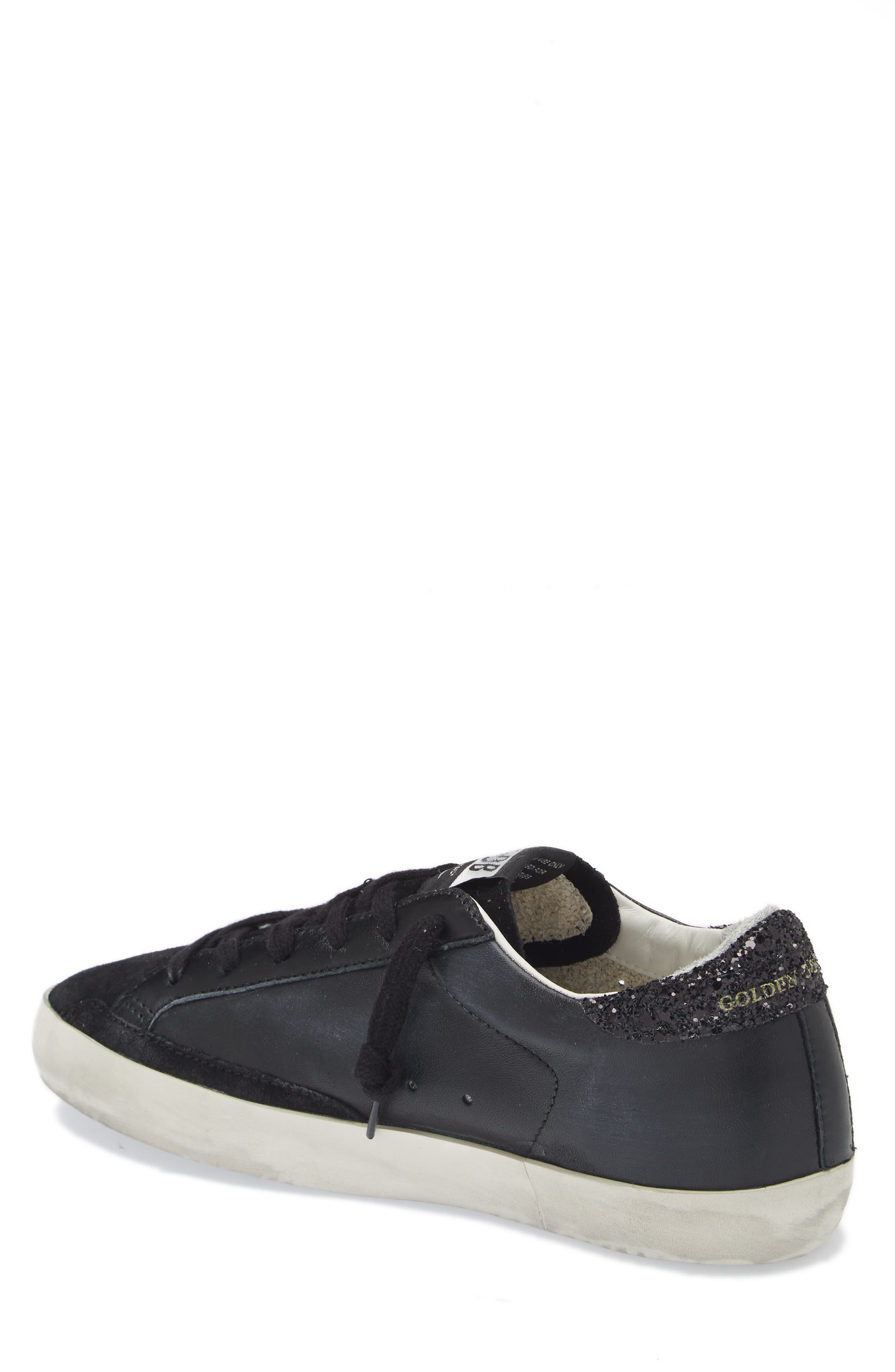 Golden Goose Super-Star Low Top Sneaker, Alternate, color, Black