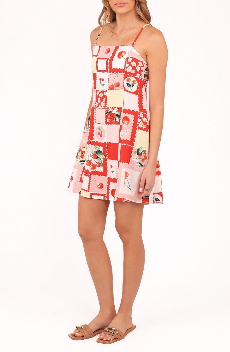 Petal & Pup Loredana A-Line Minidress, Alternate, color, Cherry