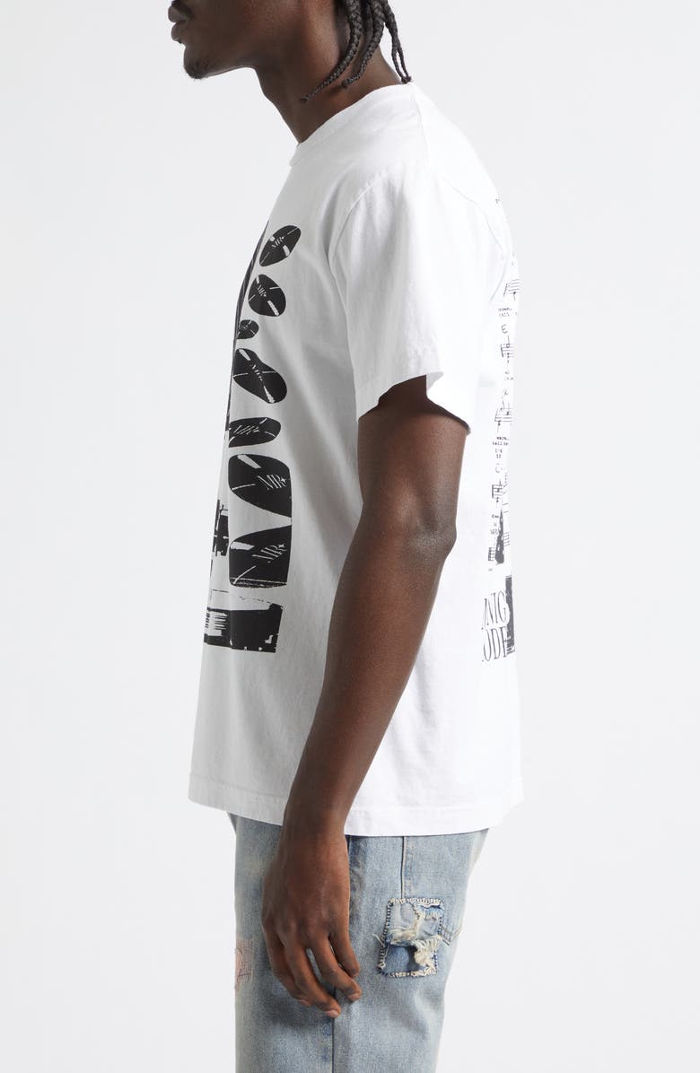 MIDNIGHT RODEO Record Graphic T-Shirt, Alternate, color, White