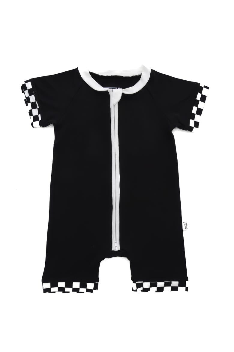Checked Out Shorties, Main, color, Black White Checker